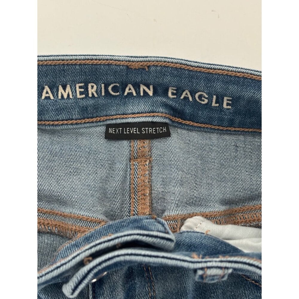 AE Jeggings 8 Next Level Stretch Distressed High Rise Festival Grunge Streetwear - Picture 4 of 16